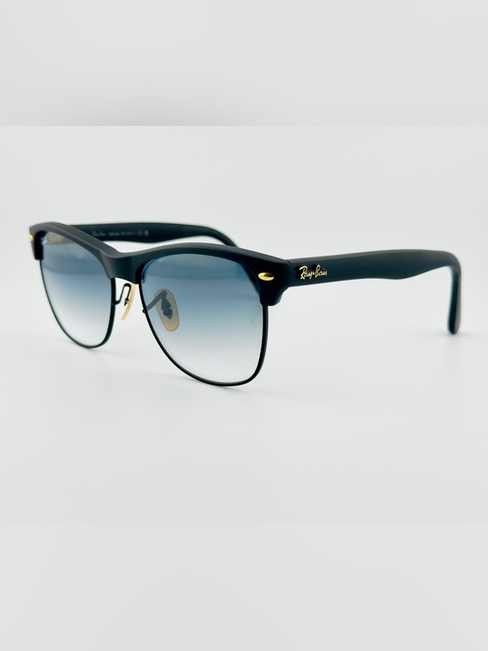 Ray-Ban ClubMaster Oversized Sunglasses RB4175 Matte Black Frame Light Gray Lens main image 10